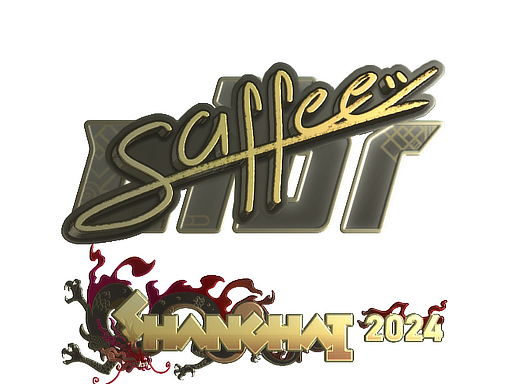 Sticker | saffee (Gold) | Shanghai 2024