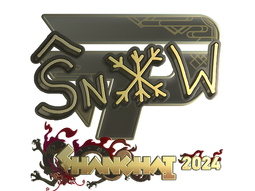 Sticker | snow (Gold) | Shanghai 2024