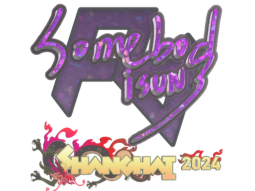 Sticker | somebody (Glitter) | Shanghai 2024