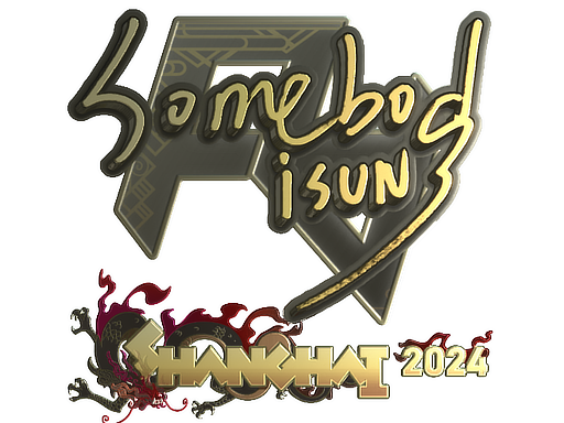 Sticker | somebody (Gold) | Shanghai 2024