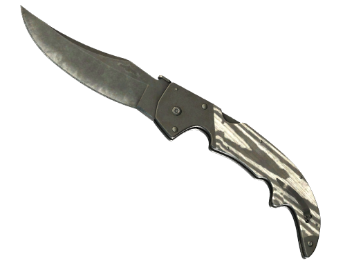 ★ Falchion Knife | Black Laminate (Battle-Scarred)